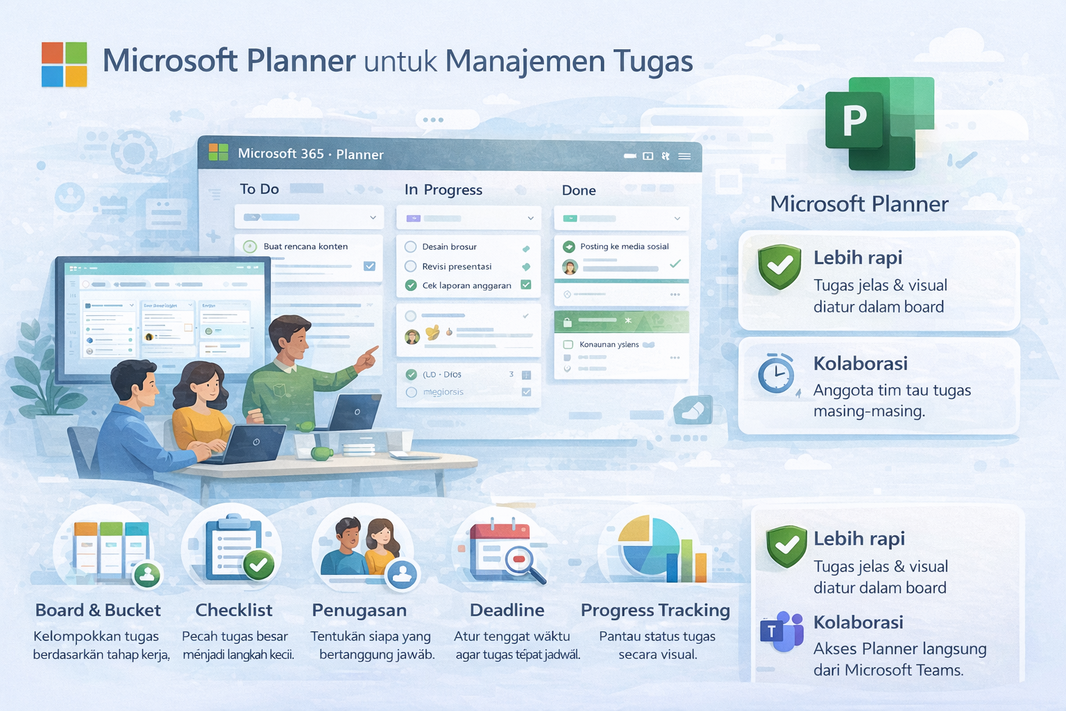 Ilustrasi Microsoft Planner