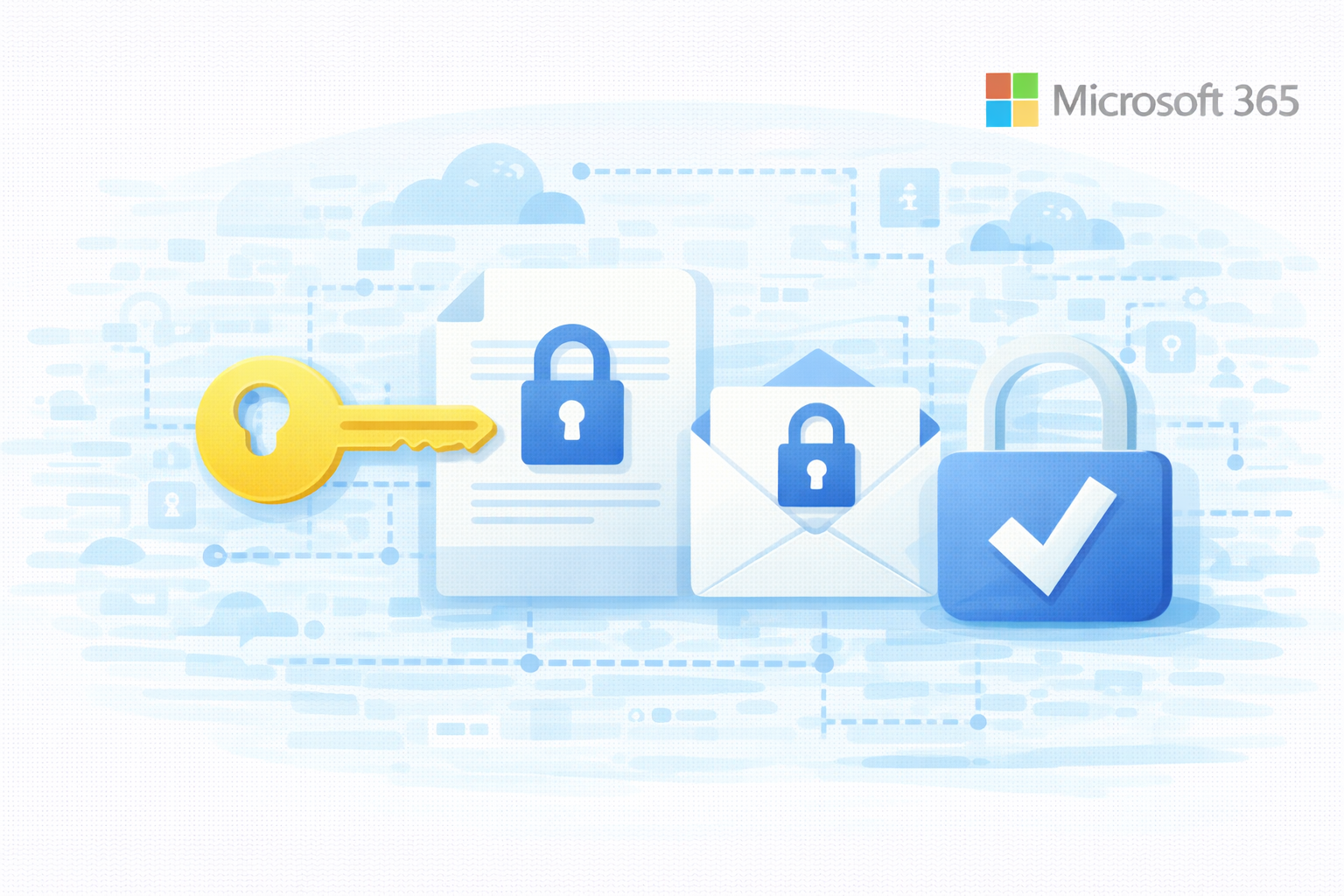 Ilustrasi Customer Key di lingkungan Microsoft 365